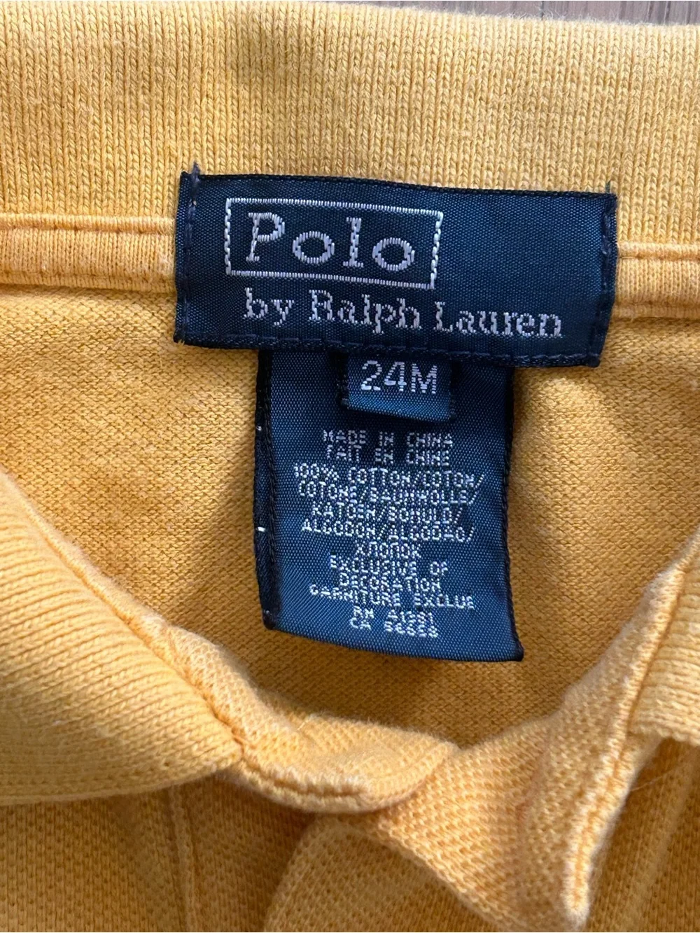 Ralph Lauren Toddler Shirt Bundle 2T & 24M Pink Oxford + Yellow Polo Top